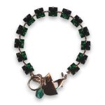 Bracelet by Mariana Woman Elegant Emerald Swarovski Crystals