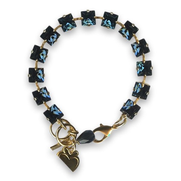 Bracelet by Mariana Woman Glamorous Montana Blue Swarovski Crystals