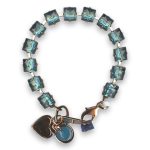 Bracelet by Mariana Woman Gorgeous Blue Topaz Mineral Swarovski Crystals - Image 3