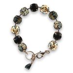 Bracelet by Mariana Woman Elegant Black Diamond and Moonlight Swarovski Crystals - Image 3