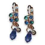 Earrings by Mariana Woman Gorgeous Sapphire Swarovski Crystals - Image 2