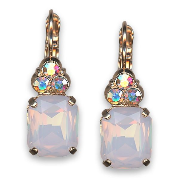 Earrings by Mariana Woman Timeless Rose Opal Swarovski Crystals