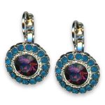 Earrings by Mariana Woman Exquisite Amethyst and Opal Swarovski Crystals