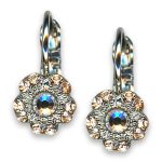 Earrings by Mariana Woman Dainty Golden Shadow Swarovski Crystals - Image 2