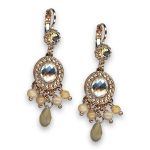 Earrings by Mariana Woman Opulent Golden Shadow Swarovski Crystals
