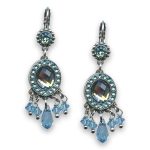 Earrings by Mariana Woman Precious Aquamarine Swarovski Crystals - Image 2
