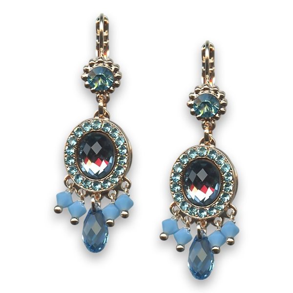Earrings by Mariana Woman Exquisite Sapphire and Opal Swarovski Crystals