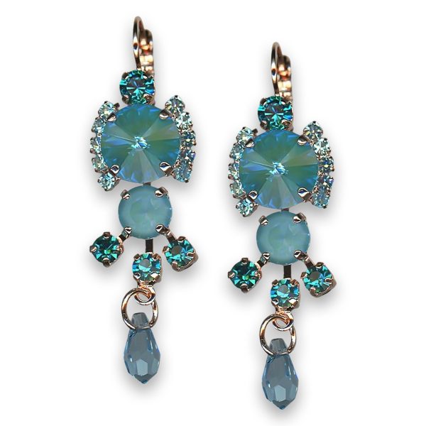 Earrings by Mariana Woman Exquisite Blue Swarovski Crystals
