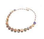 Necklace by Mariana Woman Elegant Golden and Pearl Swarovski Crystals - Image 3