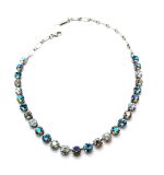 Necklace by Mariana Woman Gorgeous Aquamarine and AB Swarovski Crystals