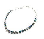 Necklace by Mariana Woman Gorgeous Aquamarine and AB Swarovski Crystals - Image 2