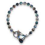 Bracelet by Mariana Woman Gorgeous Aquamarine and Montana Swarovski Crystals