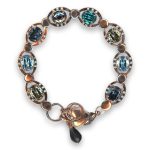 Bracelet by Mariana Woman Glamorous Indicolite and Black Diamond Swarovski Crystals - Image 2