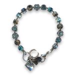Bracelet by Mariana Woman Precious Indicolite and Aquamarine Swarovski Crystals - Image 3