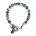 Bracelet by Mariana Woman Beautiful Montana and Aquamarine Swarovski Crystals - Image 3