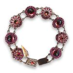 Bracelet by Mariana Woman Elegant Red and Fuchsia Swarovski Crystals - Image 2