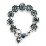 Bracelet by Mariana Woman Floral Montana Blue Swarovski Crystals - Image 3