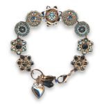 Bracelet by Mariana Woman Sophisticated Aquamarine and Montana Swarovski Crystals - Image 3