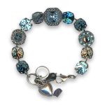 Bracelet by Mariana Woman Stunning Montana and Black Diamond Swarovski Crystals