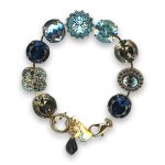 Bracelet by Mariana Woman Elegant Montana and Black Diamond Swarovski Crystals - Image 3
