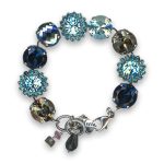 Bracelet by Mariana Woman Exquisite Montana and Aquamarine Swarovski Crystals