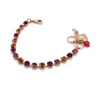 Bracelet by Mariana Woman Lovely Rose and Astral Pink Swarovski Crystals - Image 2