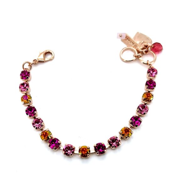 Bracelet by Mariana Woman Lovely Rose and Astral Pink Swarovski Crystals