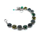Bracelet By Mariana Woman Gorgeous Emerald and Olivine Swarovski Crystals-SP - Image 3