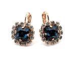 Earrings by Mariana Woman Elegant Montana and Clear Swarovski Crystals