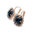 Earrings by Mariana Woman Elegant Montana and Clear Swarovski Crystals - Image 2