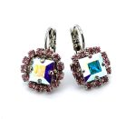 Earrings by Mariana Woman Shimmering AB and Rose Swarovski Crystals