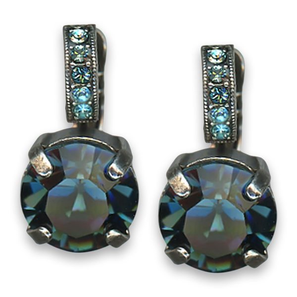 Earrings by Mariana Woman Adorable Montana Blue Swarovski Crystals