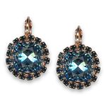 Earrings by Mariana Woman Exquisite Montana and Aquamarine Swarovski Crystals - Image 3