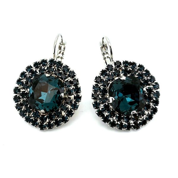 Earrings by Mariana Woman Luxurious Montana Blue Swarovski Crystals