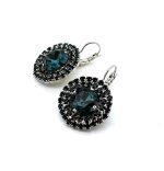 Earrings by Mariana Woman Luxurious Montana Blue Swarovski Crystals - Image 2