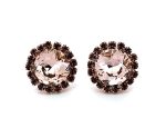 Earrings by Mariana Woman Lovely Rose and Amethyst Swarovski Crystals