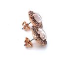 Earrings by Mariana Woman Lovely Rose and Amethyst Swarovski Crystals - Image 3