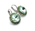 Earrings by Mariana Woman Exquisite Chrysolite and Peridot Swarovski Crystals - Image 3