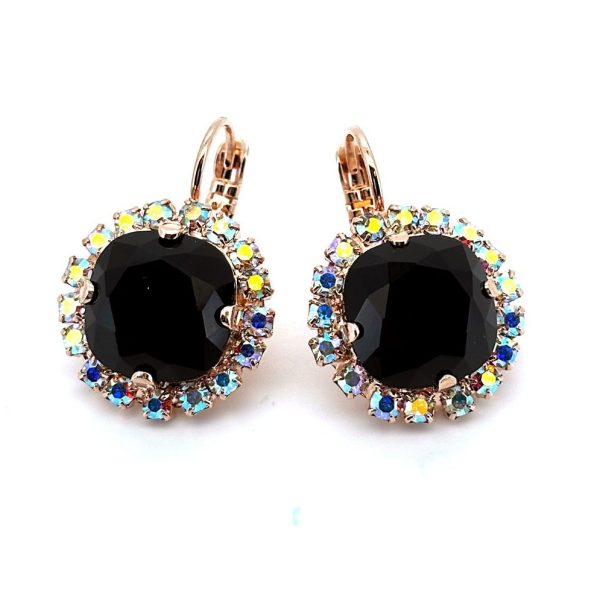 Earrings by Mariana Woman Glamorous Jet and AB Swarovski Crystals