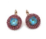 Earrings by Mariana Woman Beautiful Rose and Laguna Delite Swarovski Crystals