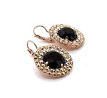 Earrings by Mariana Woman Luxurious Jet and AB Swarovski Crystals - Image 3