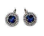 Earrings by Mariana Woman Stunning Sapphire and Opal Swarovski Crystals