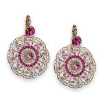 Earrings by Mariana Woman Boho Chic Rose Swarovski Crystals