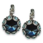 Earrings by Mariana Woman Timeless Montana Blue Swarovski Crystals - Image 2