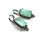 Earrings by Mariana Woman Alluring Opal and Peridot Swarovski Crystals - Image 3