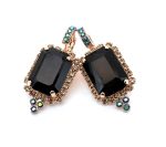 Earrings by Mariana Woman Glamorous Jet and AB Swarovski Crystals