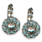 Earrings by Mariana Woman Charming Aquamarine Swarovski Crystals - Image 2