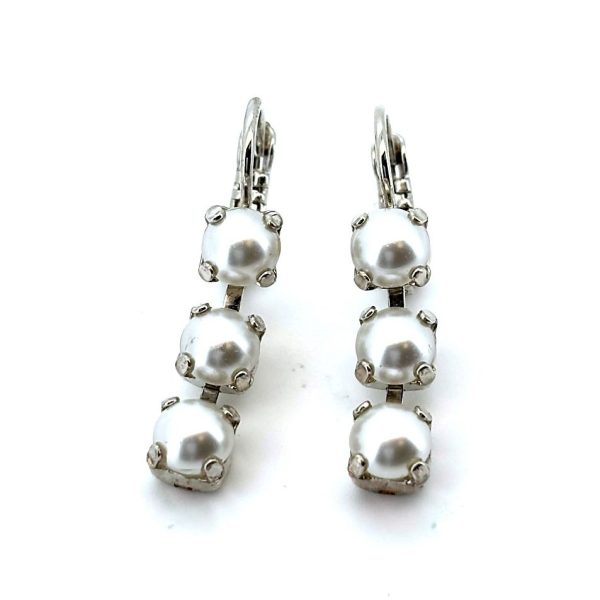 Earrings by Mariana Woman Opulent Pearl Swarovski Crystals
