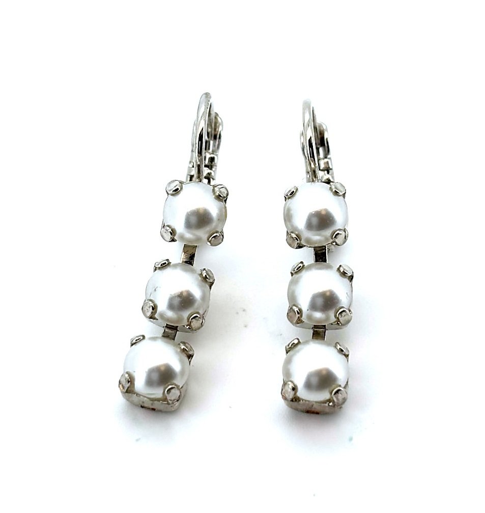 E-1430-3-139139-RO6 (1) Earrings by Mariana Woman Opulent Pearl Swarovski Crystals - Image 1