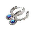 Earrings by Mariana Woman Exquisite Lavender and Clear Swarovski Crystals - Image 2